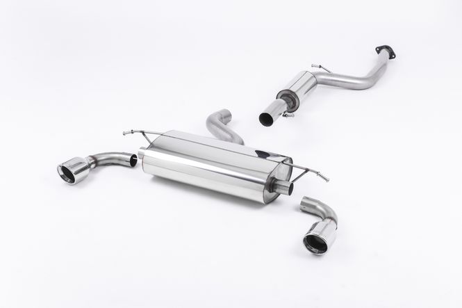 Hovedbilde Cat-back Resonated (quieter) with 100mm Jet Polished Trims