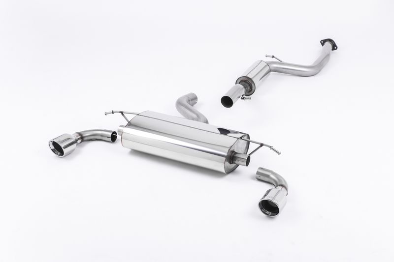 Cat-back Resonated (quieter) with 100mm Jet Polished Trims
