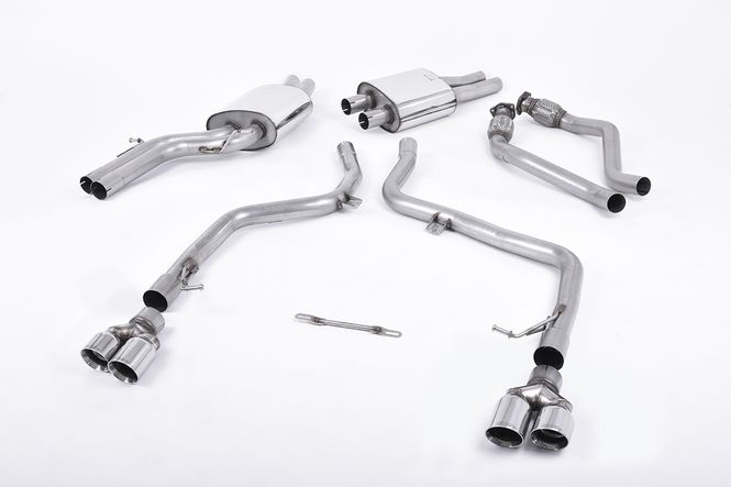 Hovedbilde Cat-back Race Version. Quad Polished Tips