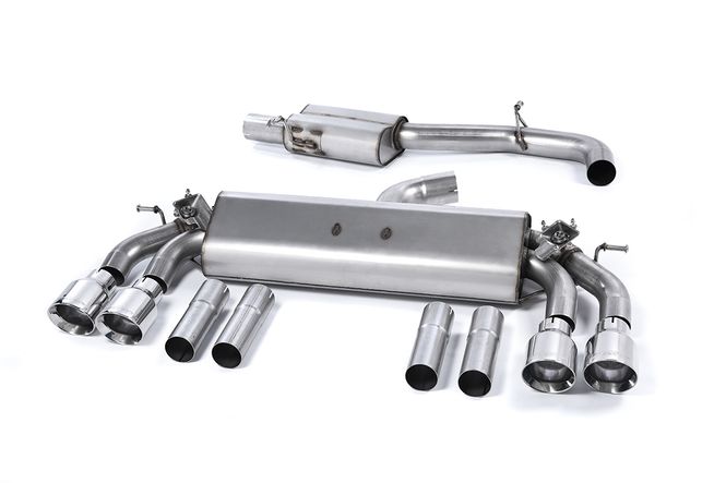 Hovedbilde Cat-back Non-resonated (louder). Quad Round Polished Tips