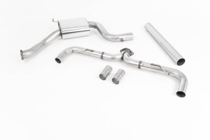 Cat Back Race Non-Resonated GT-100 Polished Trims