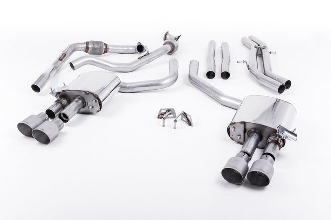 Hovedbilde  Cat Back Non-Resonated (Louder) with Quad GT-100 Titanium Trims