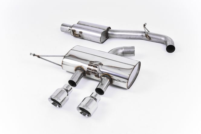 Hovedbilde Cat-back 3-inch Race System. Resonated (quieter) Polished Tips 
