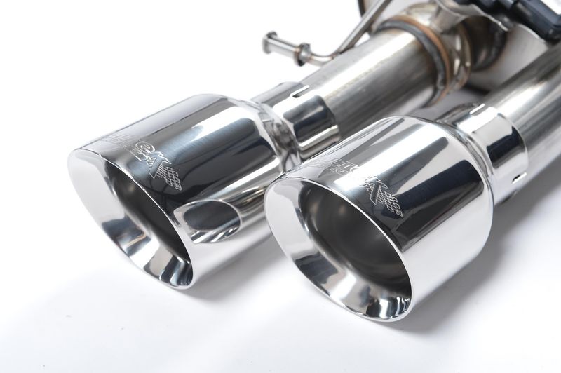 Cat-back Resonated (quieter). Polished Tips