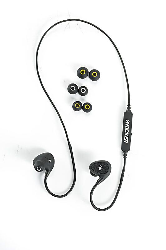 Kicker EB400 øreplugger med blåtann vanntett IPX7 8-timer batteri