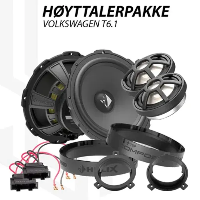 Hovedbilde Helix Compose Ci3 høyttalerpakke for Volkswagen T6.1 Høyttalerpakke for VW T6.1 Transporter / Multivan / Caravelle - ...