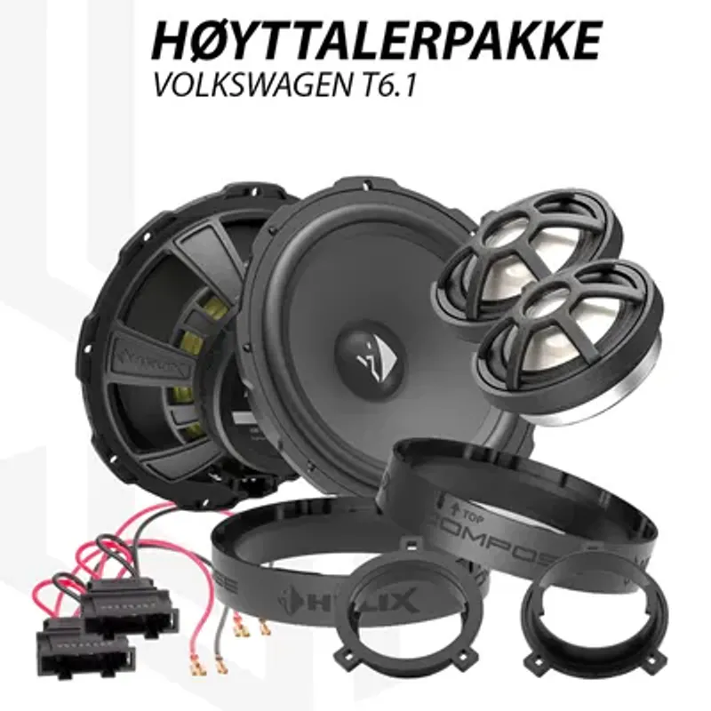 Helix Compose Ci3 høyttalerpakke for Volkswagen T6.1