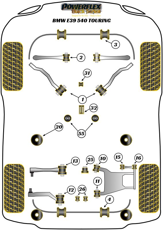 Rear Anti Roll Bar Mounting Bush 13mm