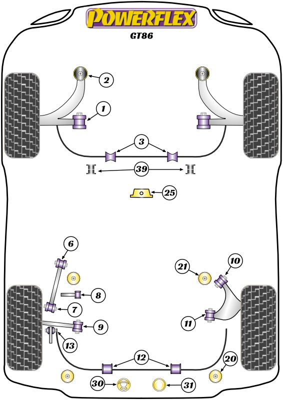 Rear Subframe Rear Bush