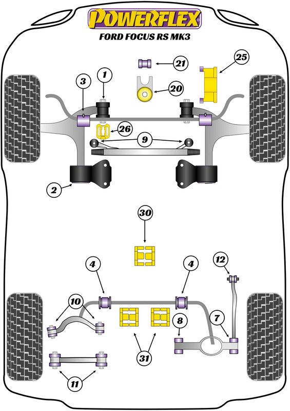 Rear Diff Rear Mounting Bush Insert