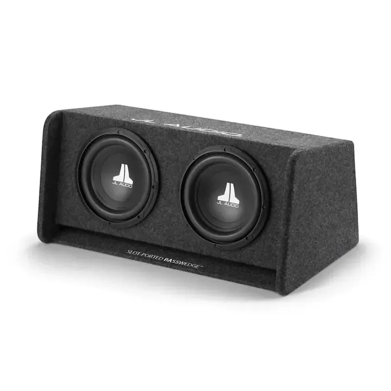 JL Audio 2x10`` basspakke Basspakke med 2x10`` kasse og forsterker på 500W RMS