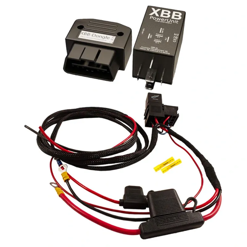 XBB OBD2 Ekstralysadapter høyeffekt XBB + høyeffekt 70A relé, 50A sikring
