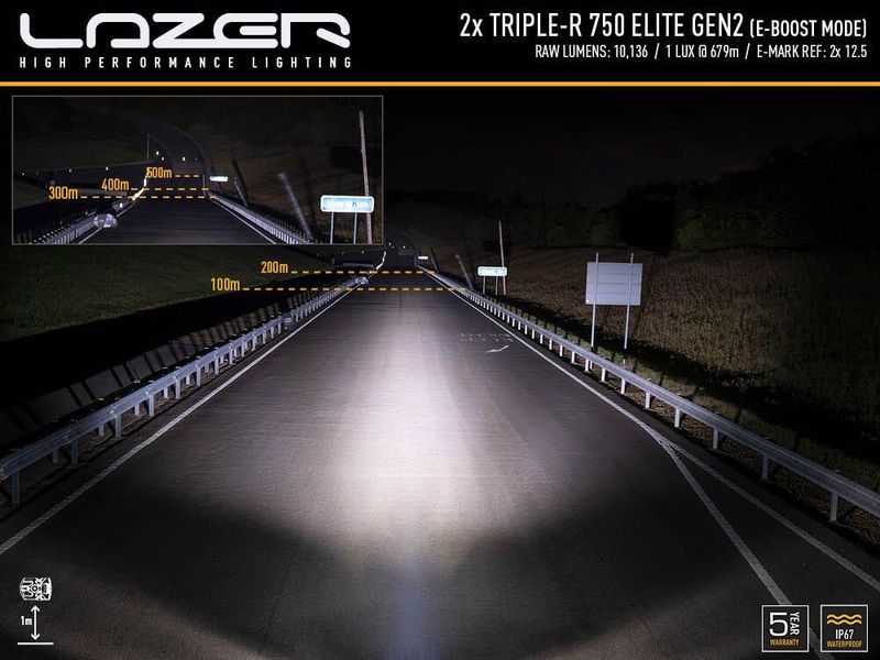 Lazer® Grillkit med Triple-R 750 ELITE Til Transporter T7 med Canbus Modernum