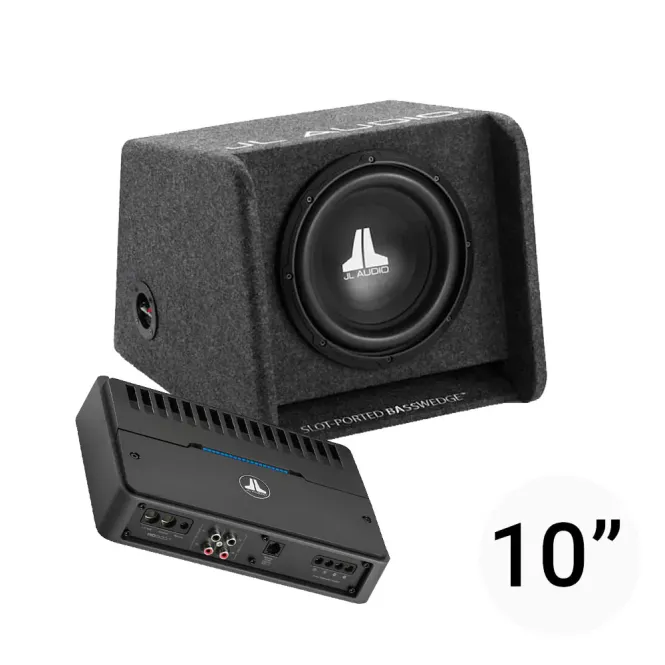 Hovedbilde JL Audio 10`` basspakke Basspakke med 10`` kasse og forsterker på 500W RMS