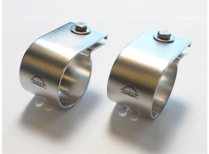 Hovedbilde Antec Lyktefester 51mm Elektropolert syrefast stål. Par.