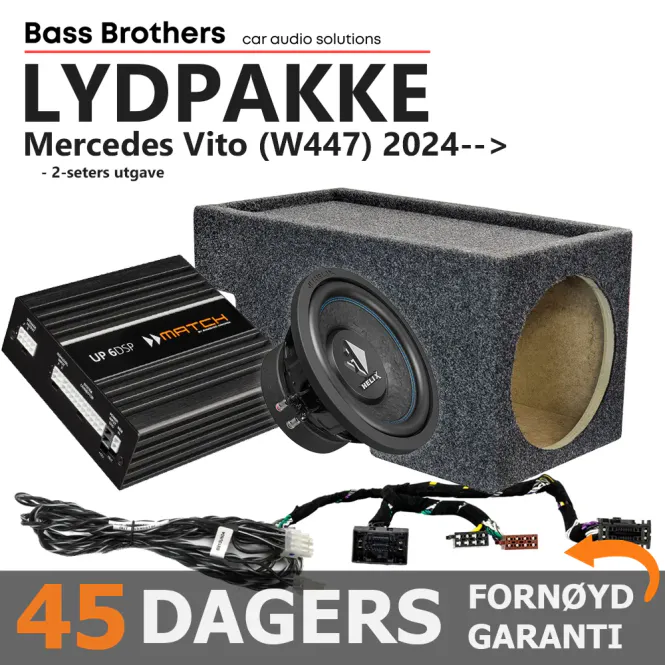 Hovedbilde Match Lydoppgraderingspakke Mercedes Vito Lydpakke ``Stage 2`` f