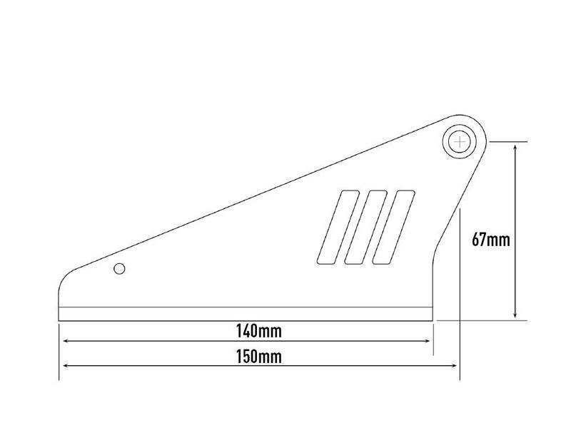 Lazer® takmontering 67mm Til bil uten rails. Linear-serie.