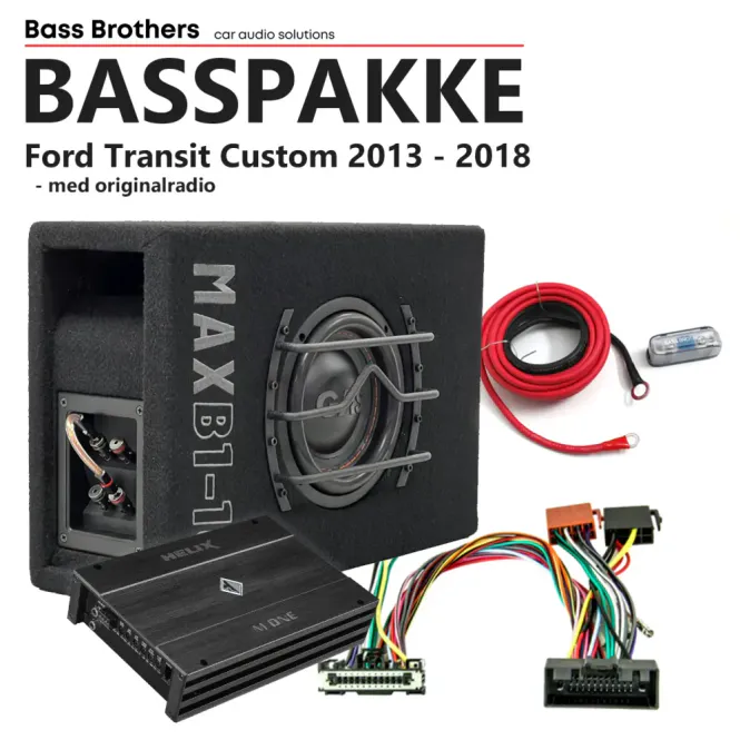 Hovedbilde GAS / Helix Basspakke for Ford Transit Custom Komplett basspakke