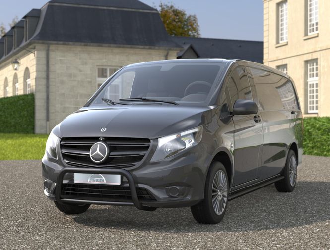 Hovedbilde Antec EU Frontbøyle 60mm / 42mm Sort Mercedes Vito / e-Vito W447 2014-2023