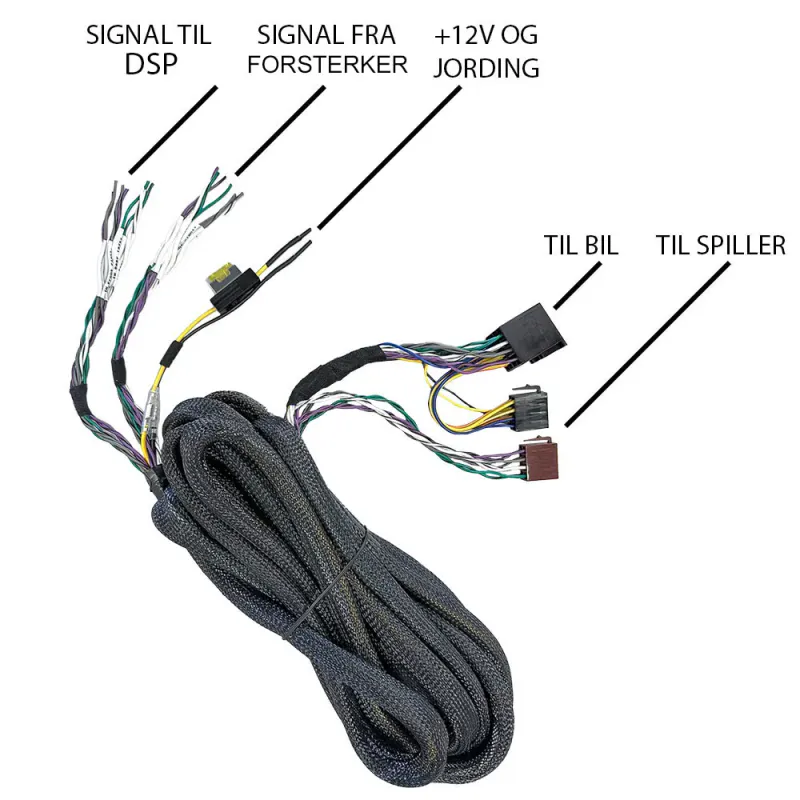 HELIX DSP MINI Universal Universal DSP-pakke med standard ISO, 4 inn og 6 ut