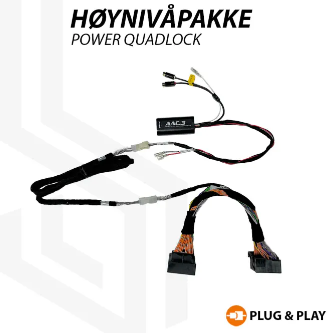 Hovedbilde Høynivåpakke Power Quadlock 5.5 meter For uttak av høynivåsignal fra originalspiller